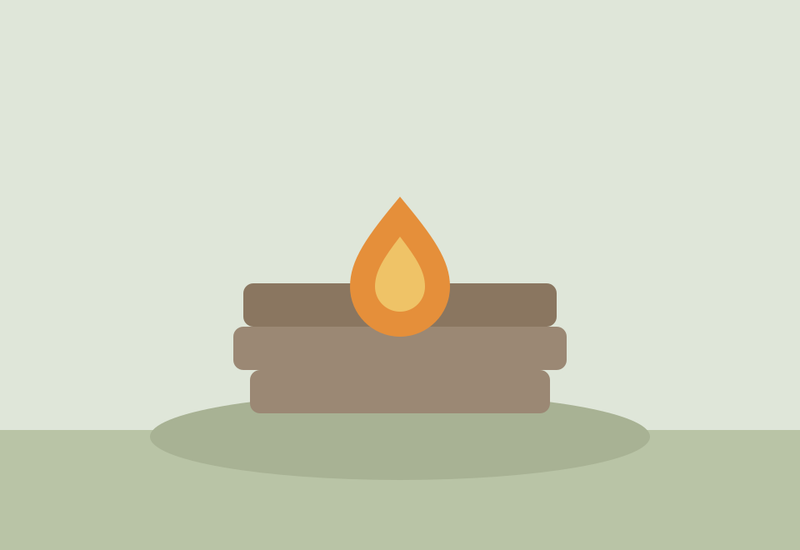 Illustration placeholder — replace with your real firepit build photo